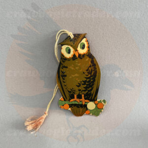 Owl, Perched on Branch, Tally Card