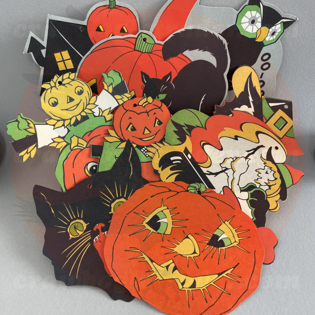 Set Halloween Cardboard Cutout w/Envelope