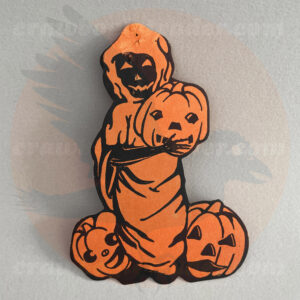 Ghost, Skeleton, Jack O'Lanterns, Diecut: 2