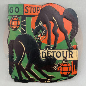 Cat, Couple, Traffic Signs, Wall Plaque: 1