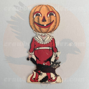 Jack O'Lantern, Johnny Pumpkin, 8" Height, Grins